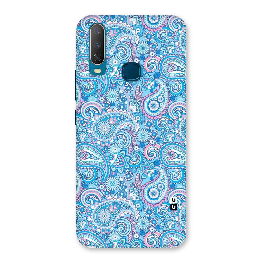 Blue Block Pattern Back Case for Vivo U10