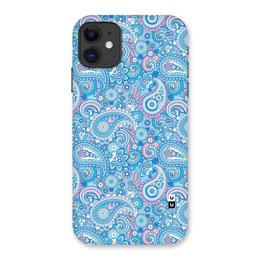 Blue Block Pattern Back Case for iPhone 11