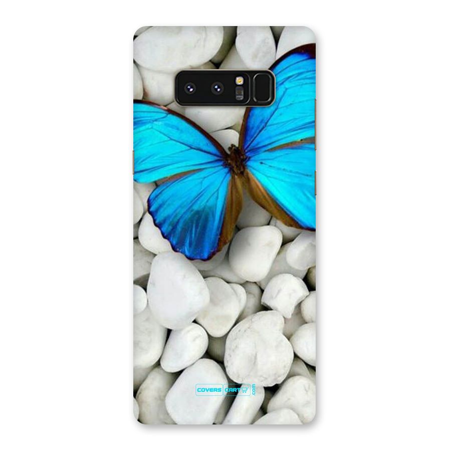 Blue Butterfly Back Case for Galaxy Note 8