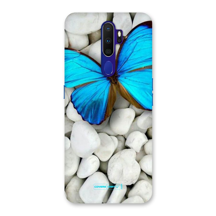 Blue Butterfly Back Case for Oppo A9 (2020)