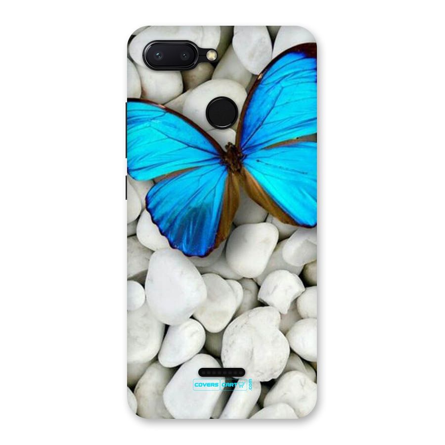 Blue Butterfly Back Case for Redmi 6
