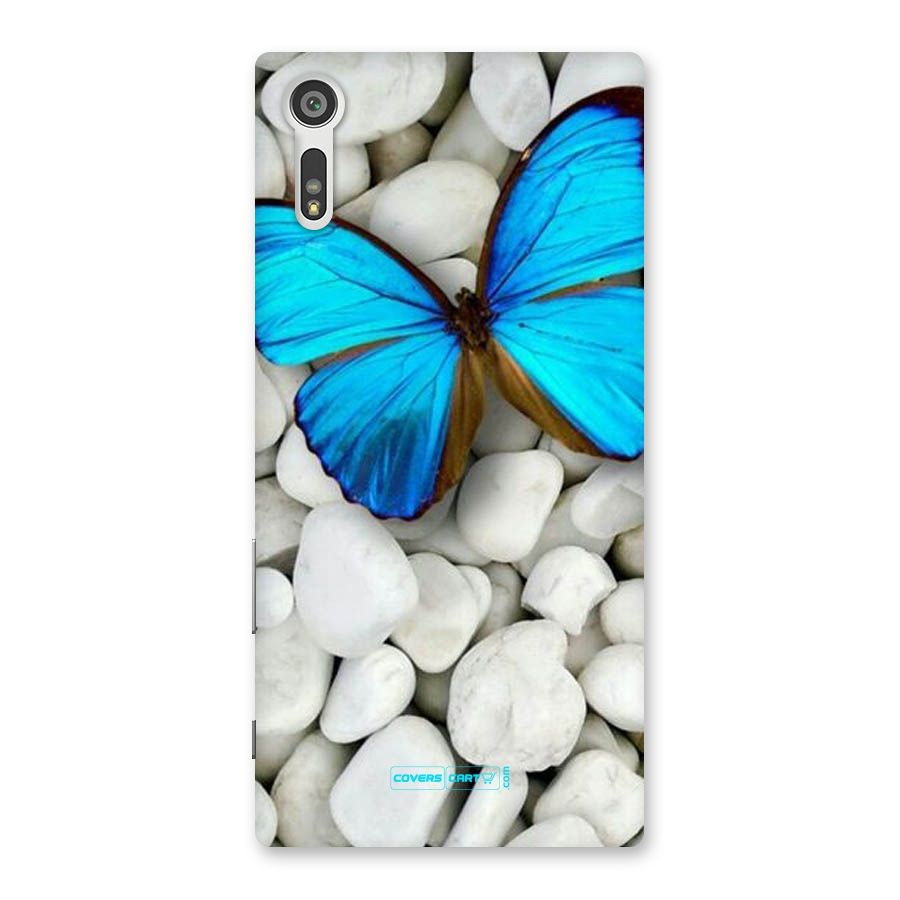 Blue Butterfly Back Case for Xperia XZ