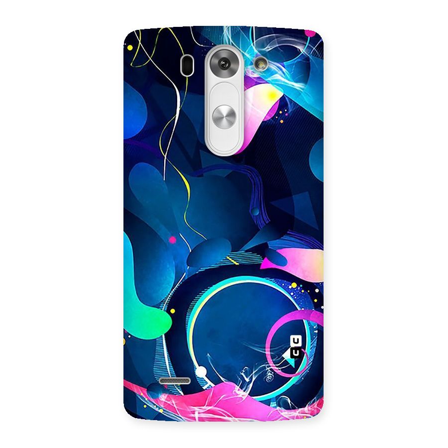 Blue Circle Flow Back Case for LG G3 Mini
