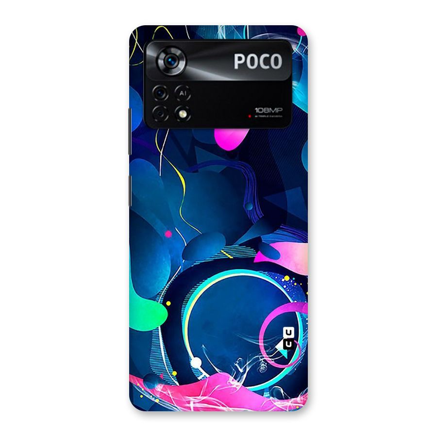 Blue Circle Flow Back Case for Poco X4 Pro 5G