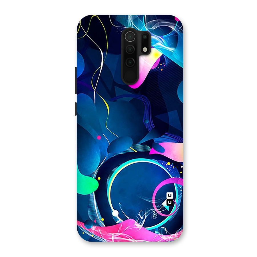 Blue Circle Flow Back Case for Redmi 9 Prime