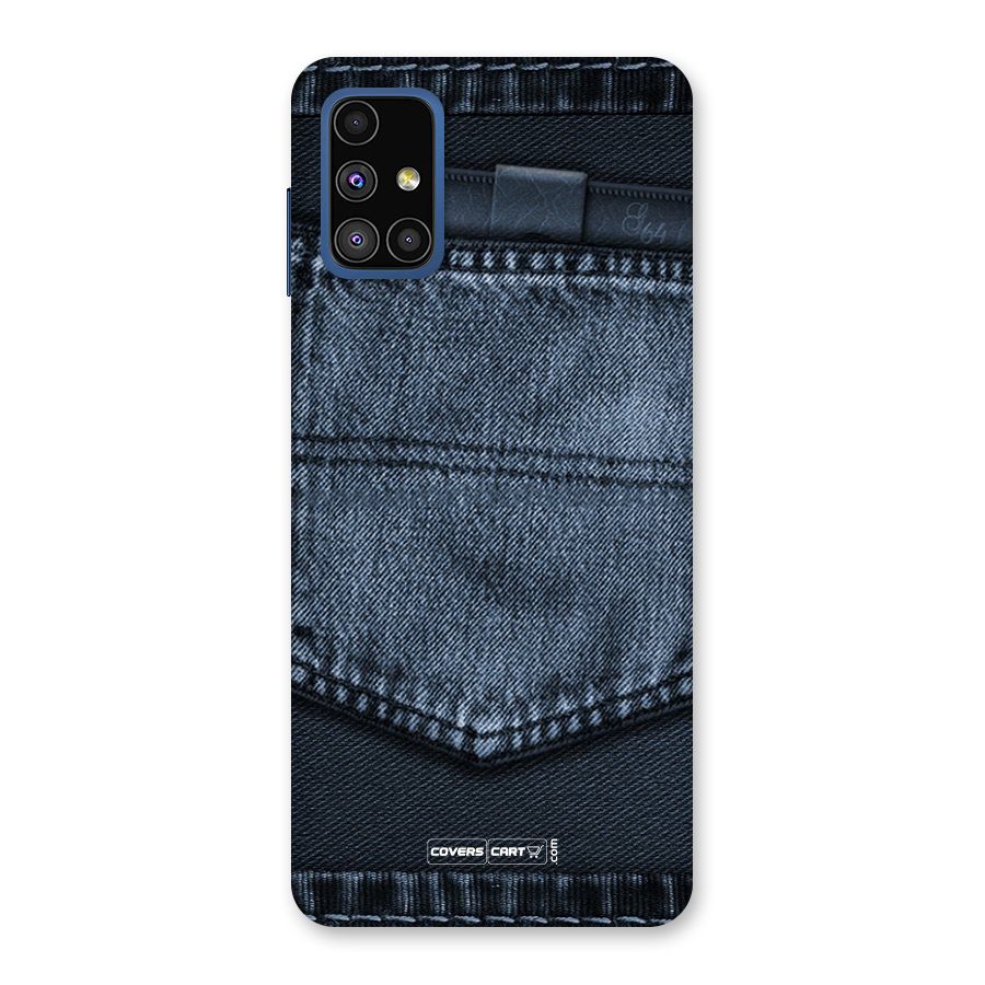 Blue Denim Back Case for Galaxy M51