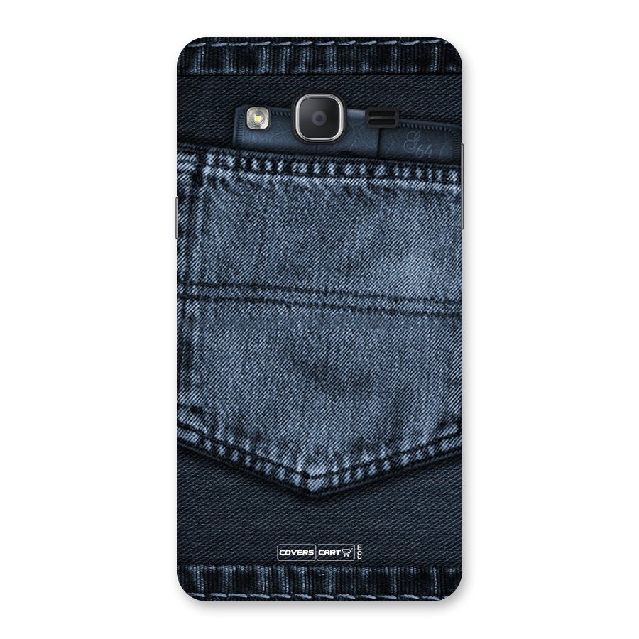 Blue Denim Back Case for Galaxy On7 2015