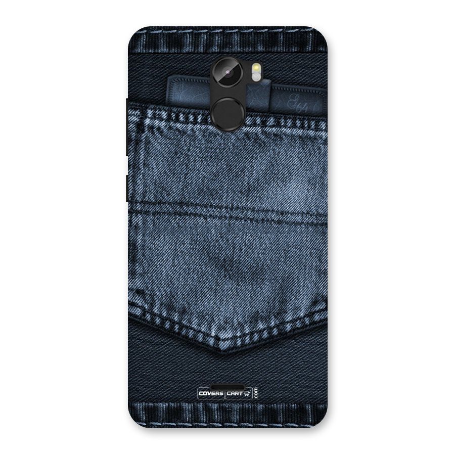 Blue Denim Back Case for Gionee X1