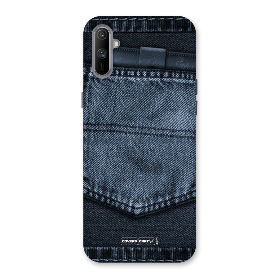 Blue Denim Back Case for Realme C3
