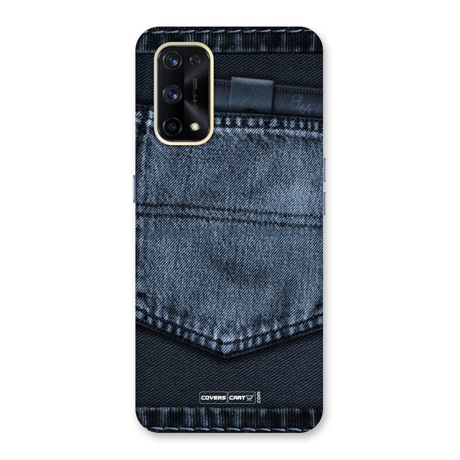 Blue Denim Glass Back Case for Realme X7 Pro