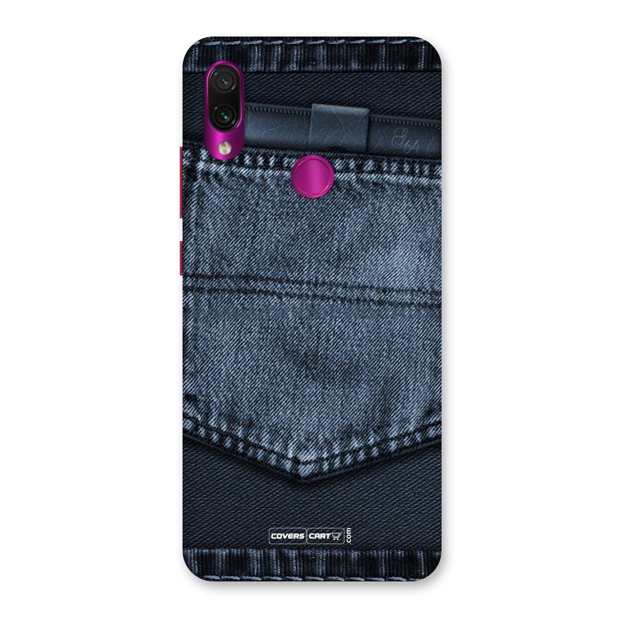 Blue Denim Back Case for Redmi Note 7 Pro