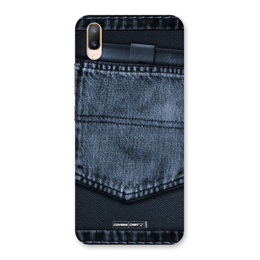 Blue Denim Back Case for Vivo V11 Pro