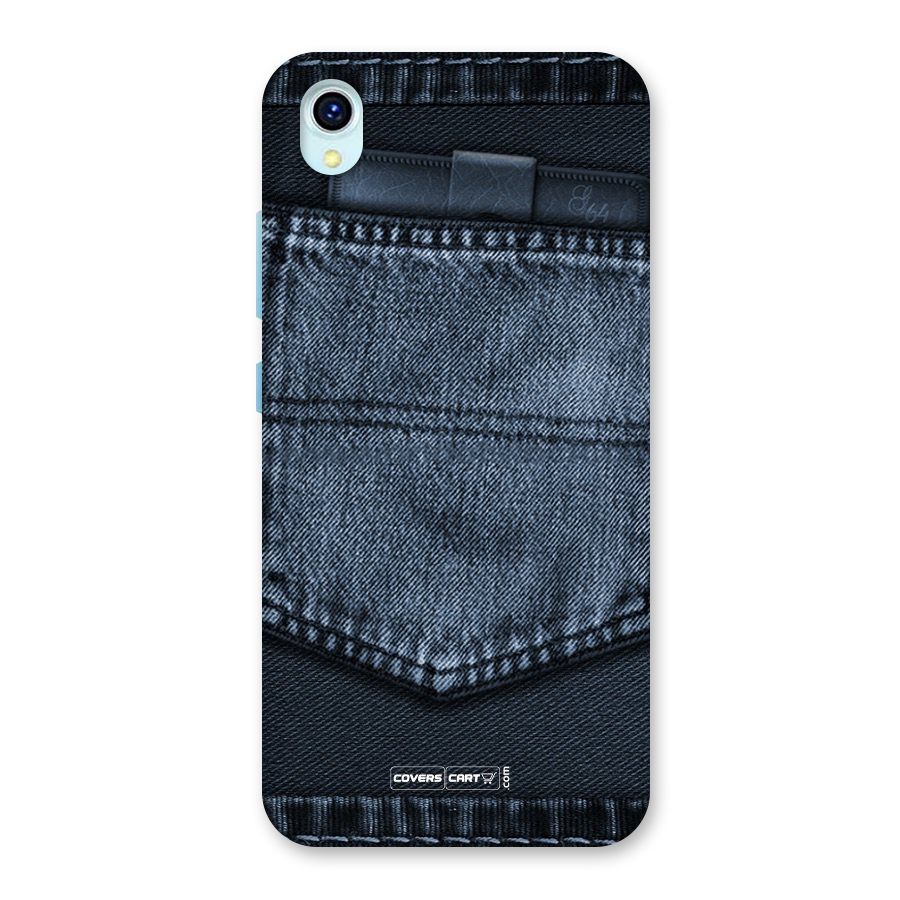 Blue Denim Back Case for Vivo Y1s