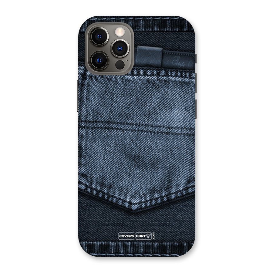 Blue Denim Back Case for iPhone 12 Pro