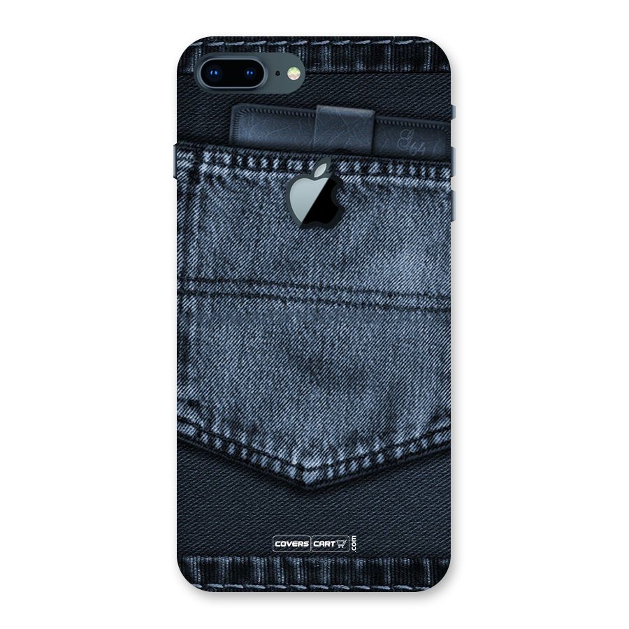 Blue Denim Back Case for iPhone 7 Plus Apple Cut