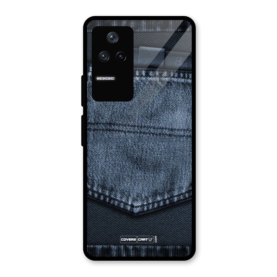 Blue Denim Glass Back Case for Poco F4 5G