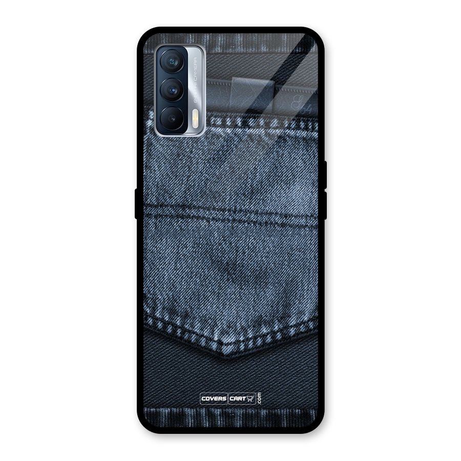 Blue Denim Glass Back Case for Realme X7