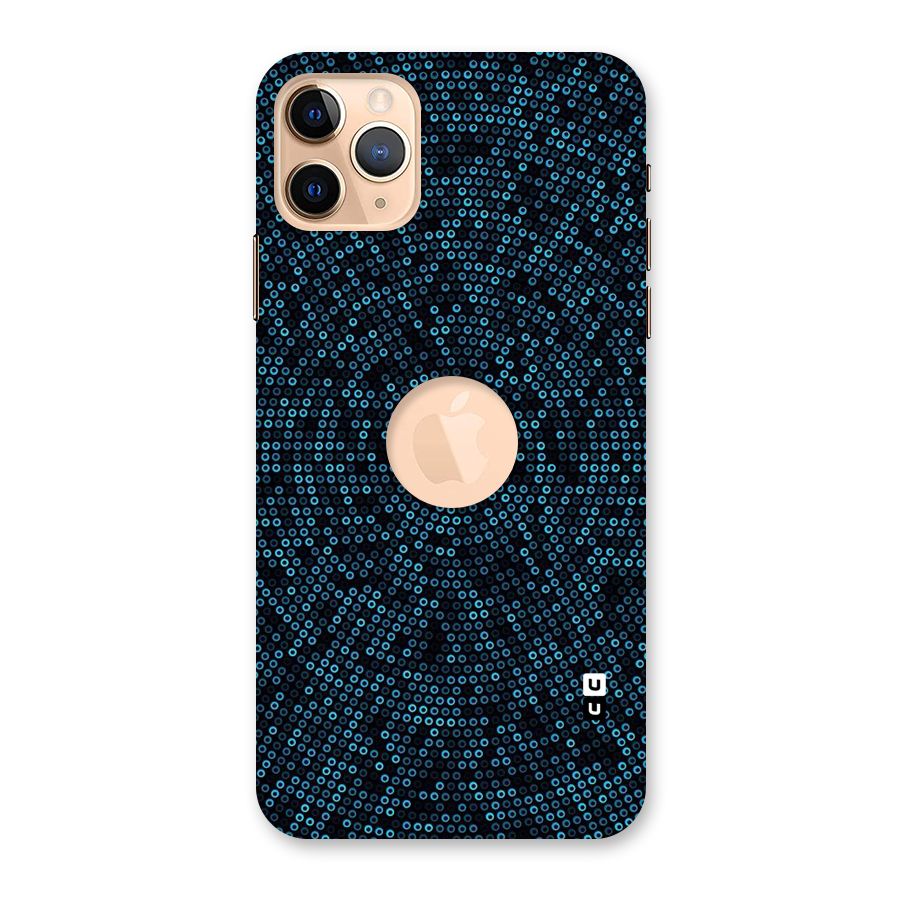 Blue Disco Lights Back Case for iPhone 11 Pro Max Logo Cut