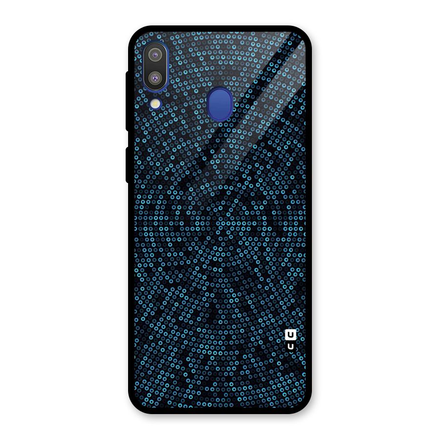 Blue Disco Lights Glass Back Case for Galaxy M20