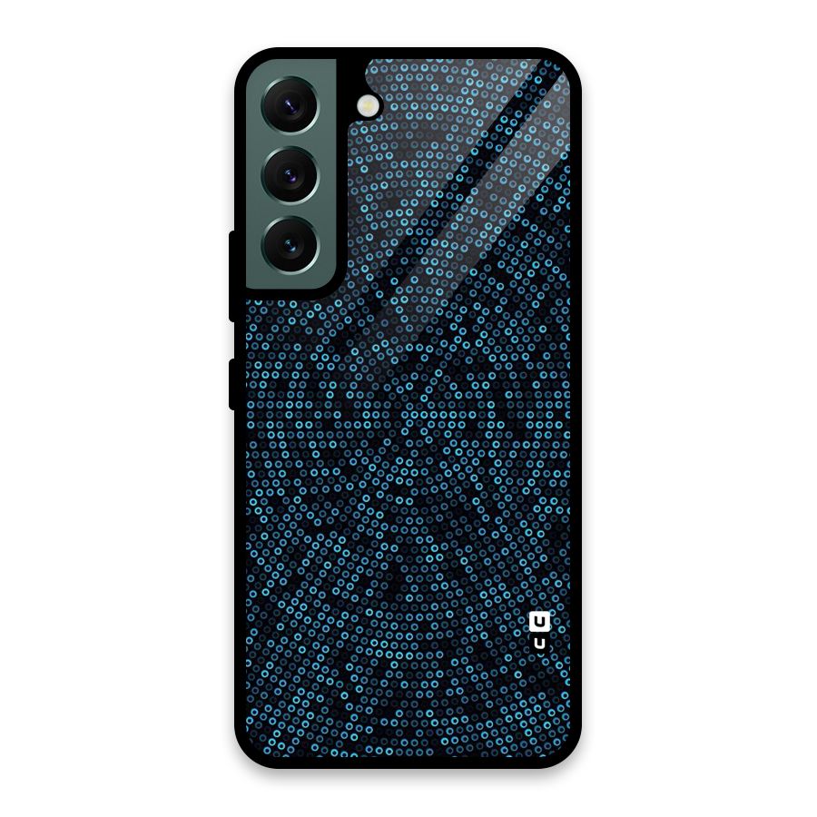 Blue Disco Lights Glass Back Case for Galaxy S22 5G