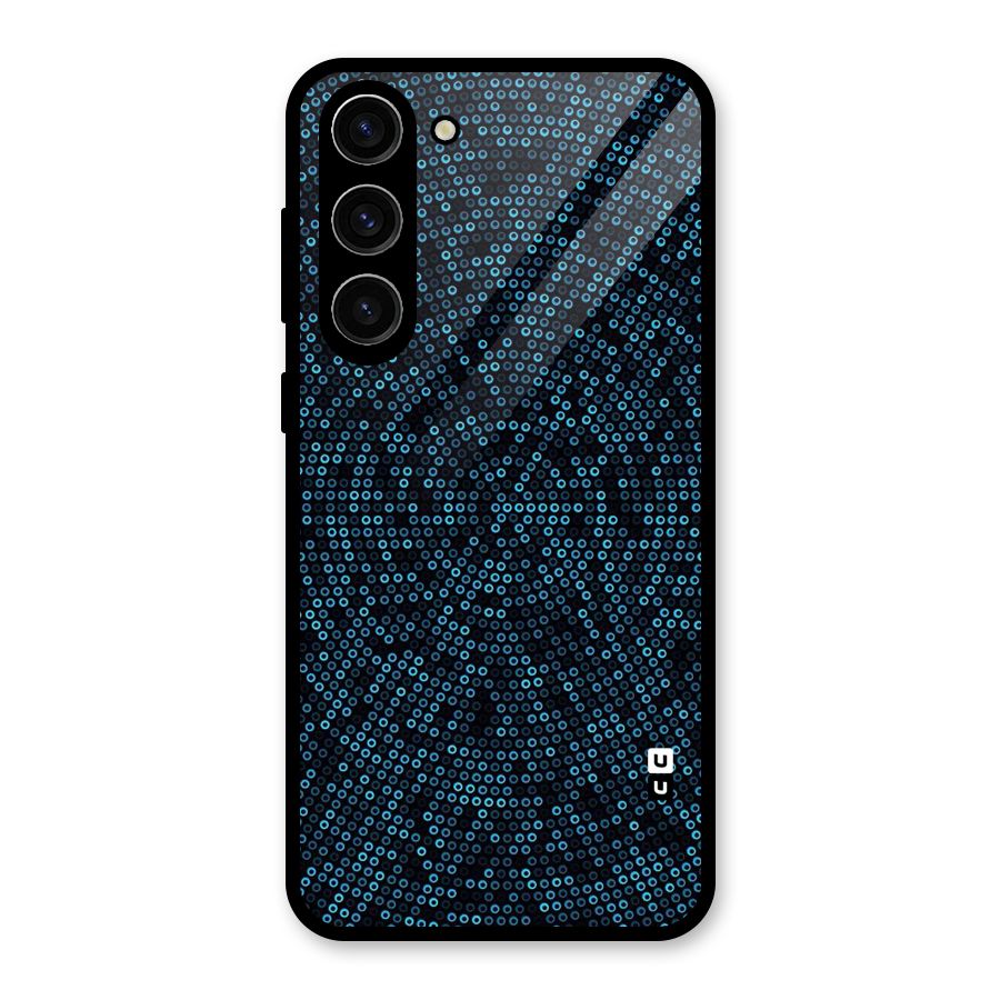 Blue Disco Lights Glass Back Case for Galaxy S23 Plus