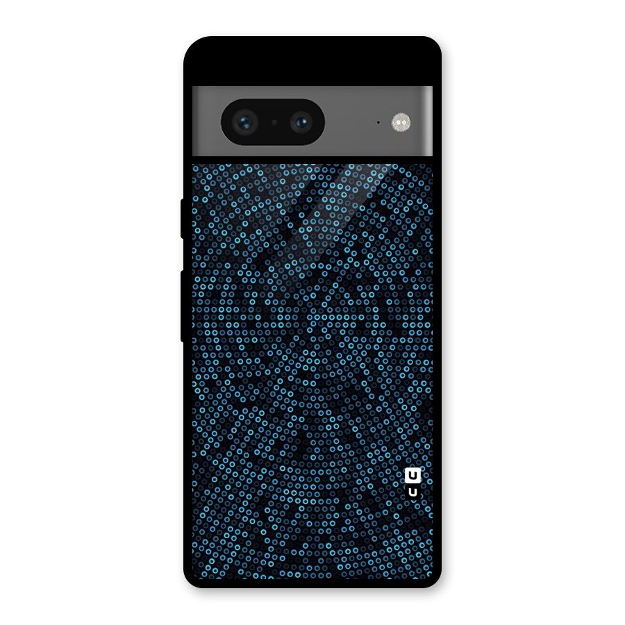 Blue Disco Lights Glass Back Case for Google Pixel 7