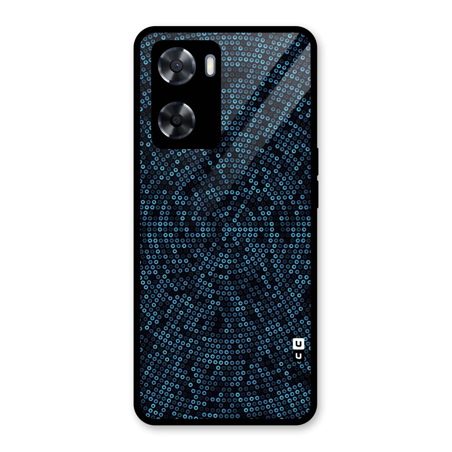 Blue Disco Lights Glass Back Case for Oppo A57 2022
