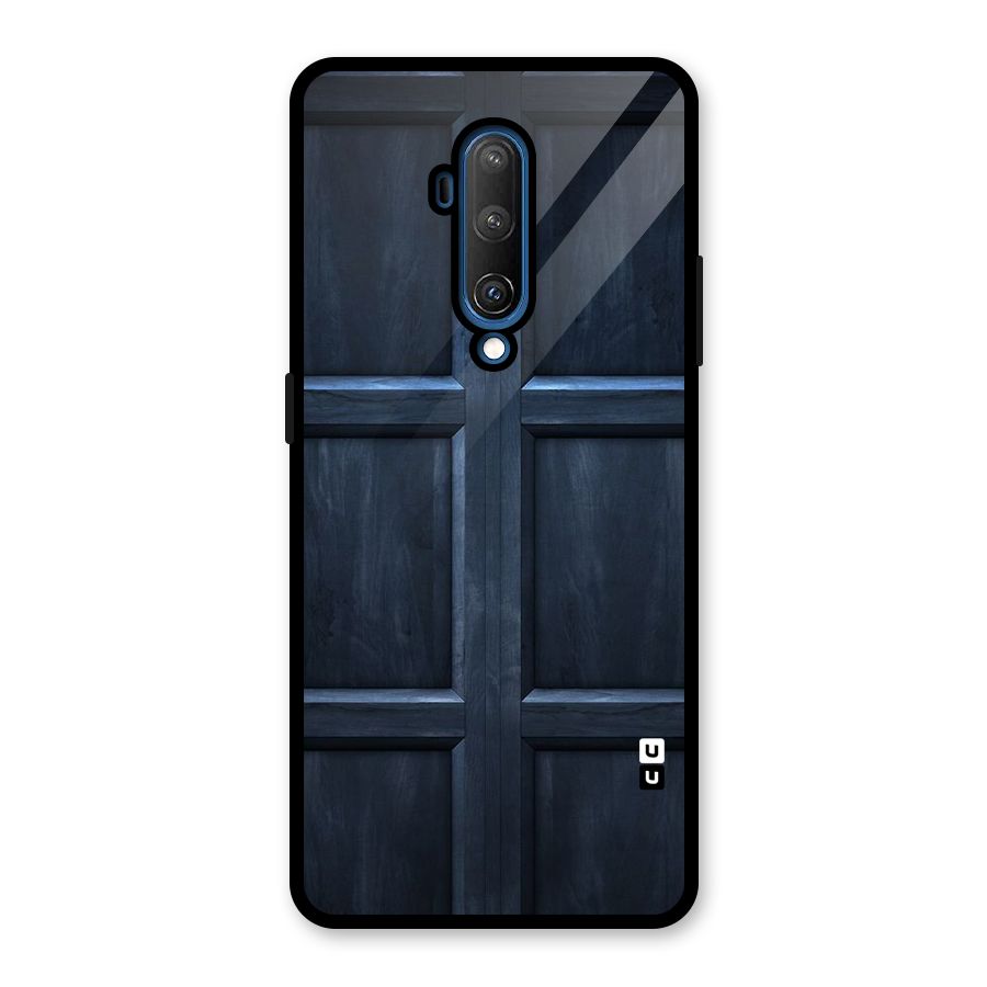 Blue Door Design Glass Back Case for OnePlus 7T Pro