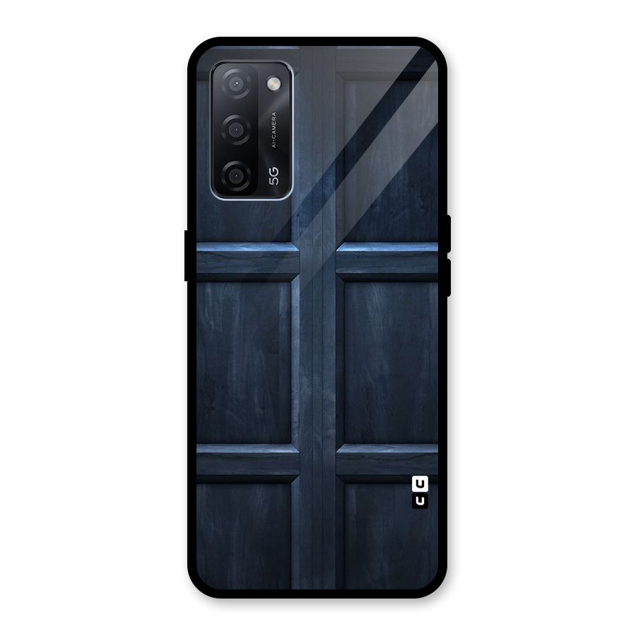 Blue Door Design Glass Back Case for Oppo A53s 5G