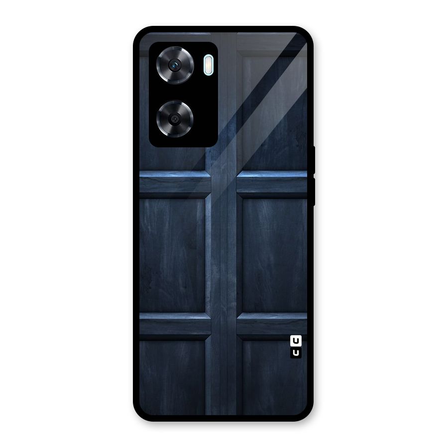 Blue Door Design Glass Back Case for Oppo A77