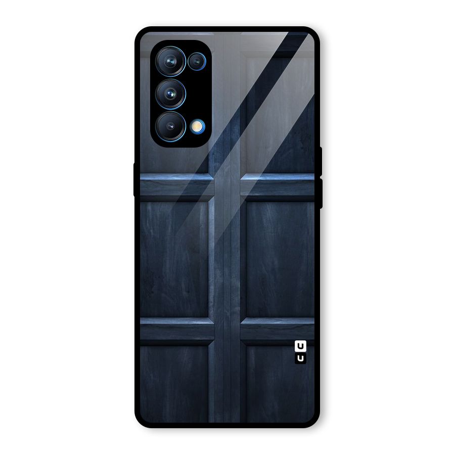 Blue Door Design Glass Back Case for Oppo Reno5 Pro 5G