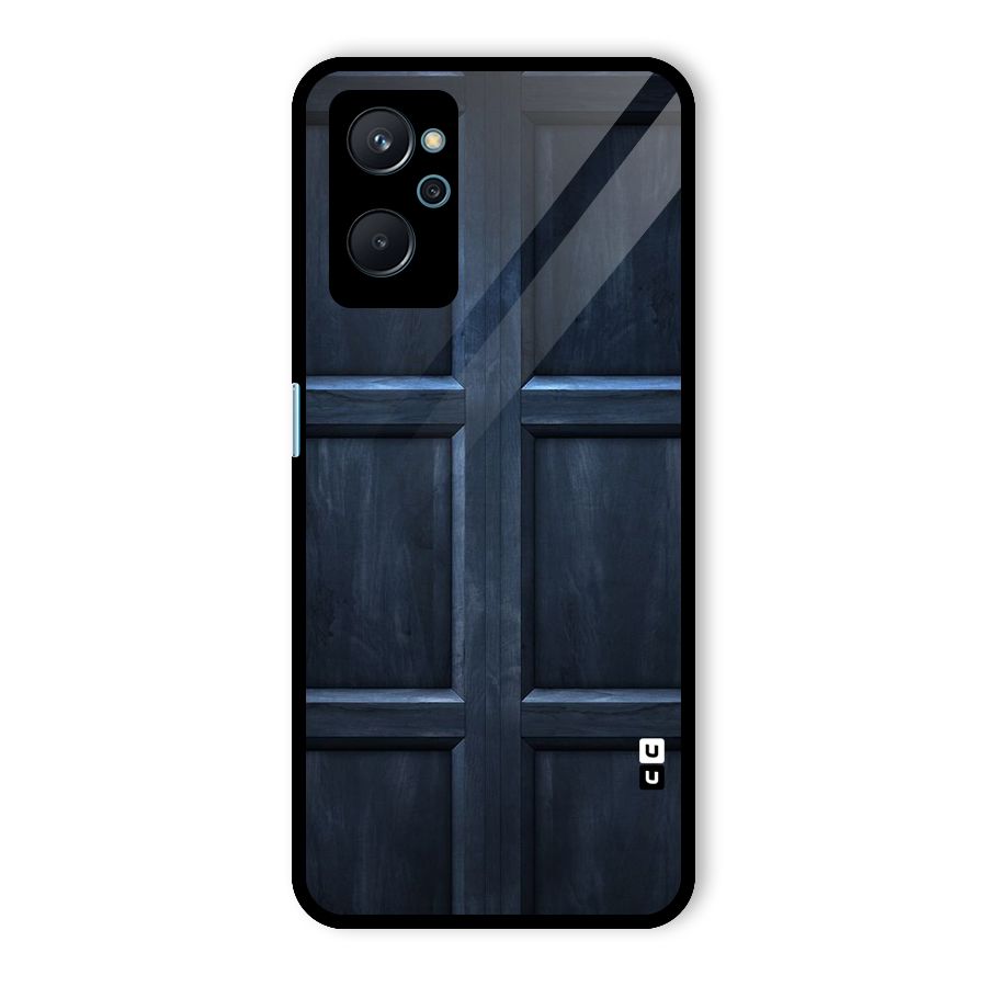 Blue Door Design Glass Back Case for Realme 9i