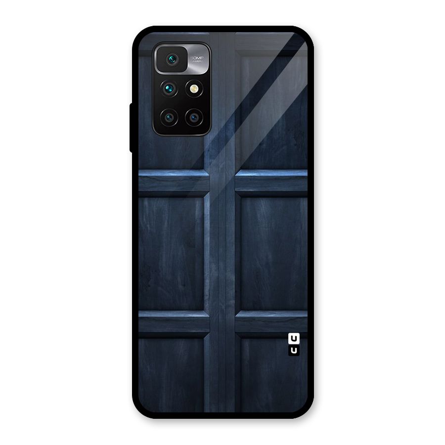 Blue Door Design Glass Back Case for Redmi 10 Prime