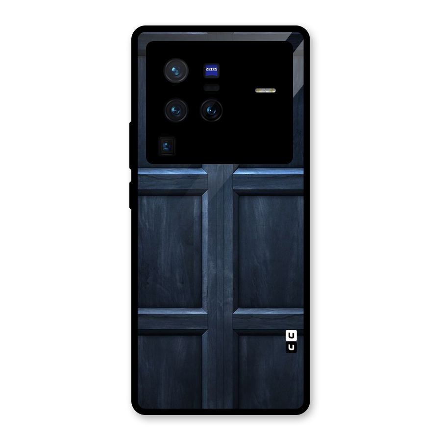Blue Door Design Glass Back Case for Vivo X80 Pro