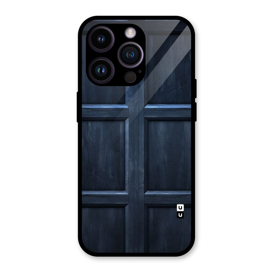 Blue Door Design Glass Back Case for iPhone 14 Pro