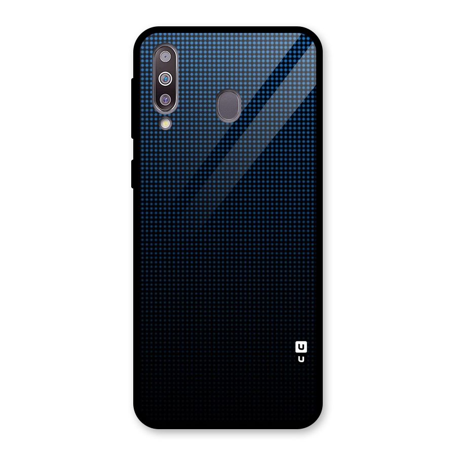 Blue Dots Shades Glass Back Case for Galaxy M30