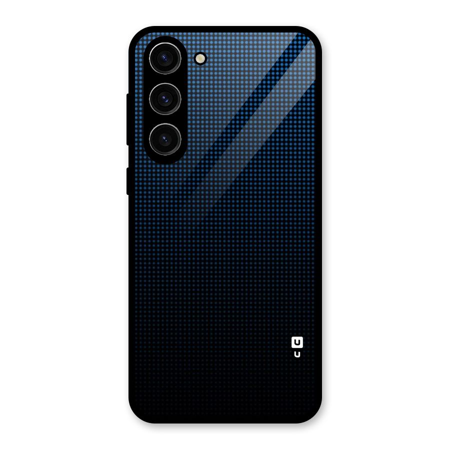 Blue Dots Shades Glass Back Case for Galaxy S23 Plus
