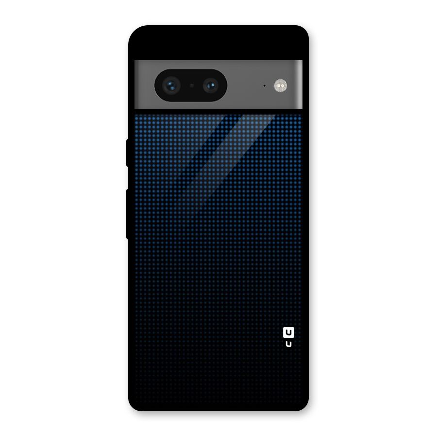 Blue Dots Shades Glass Back Case for Google Pixel 7
