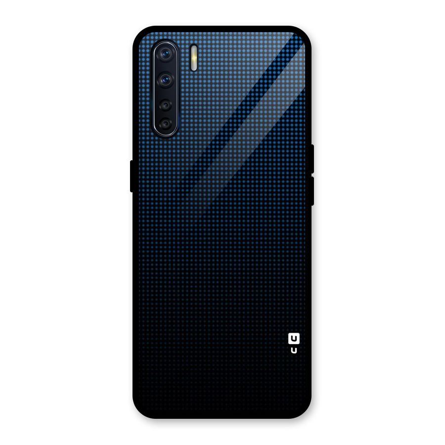 Blue Dots Shades Glass Back Case for Oppo F15