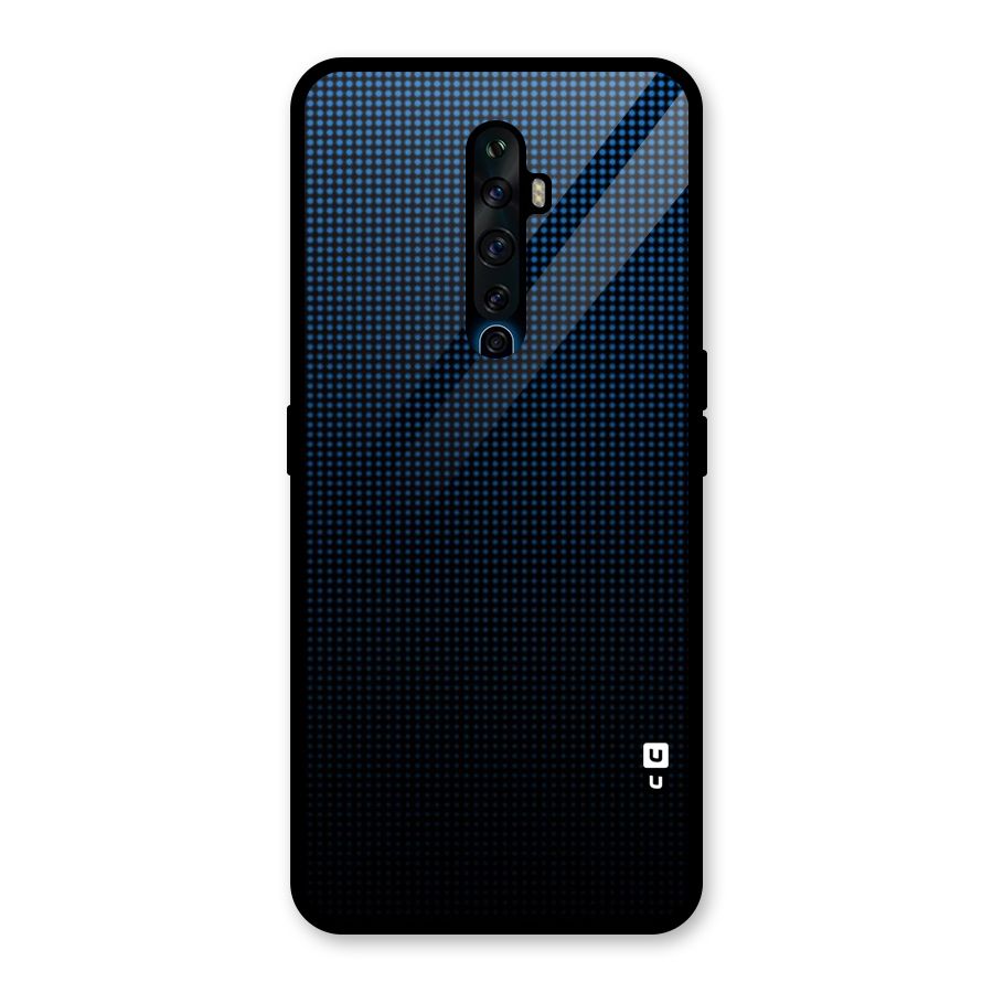 Blue Dots Shades Glass Back Case for Oppo Reno2 F