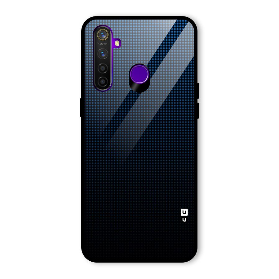 Blue Dots Shades Glass Back Case for Realme 5 Pro