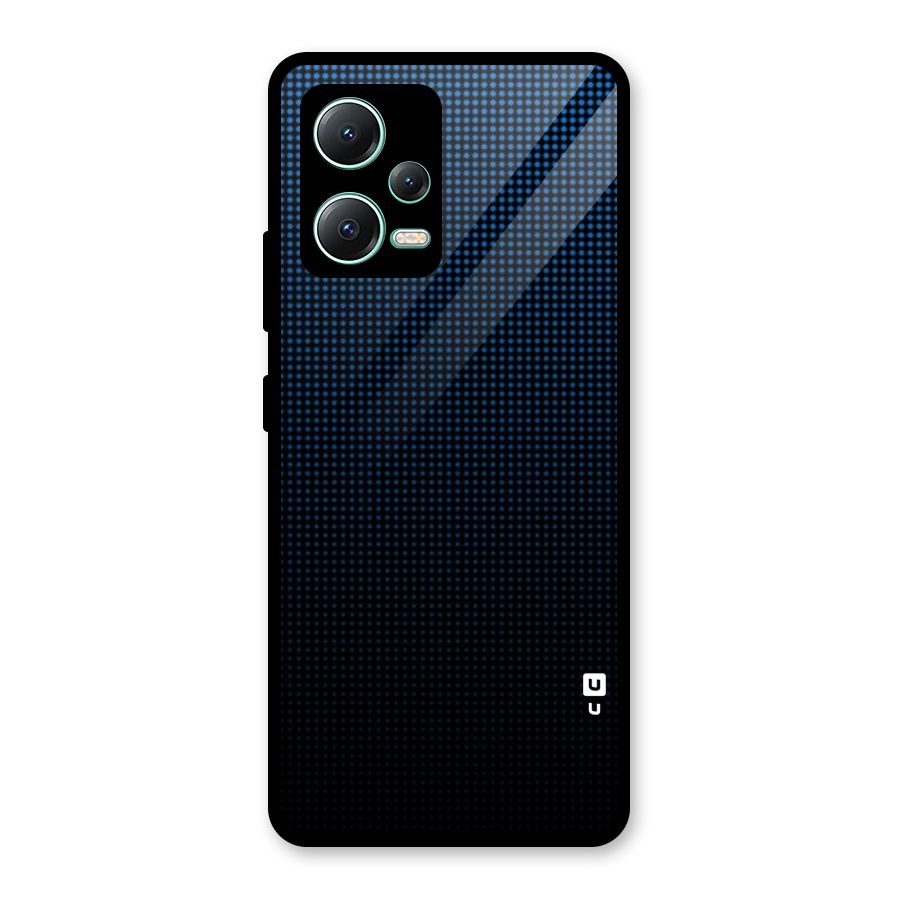 Blue Dots Shades Glass Back Case for Redmi Note 12 5G