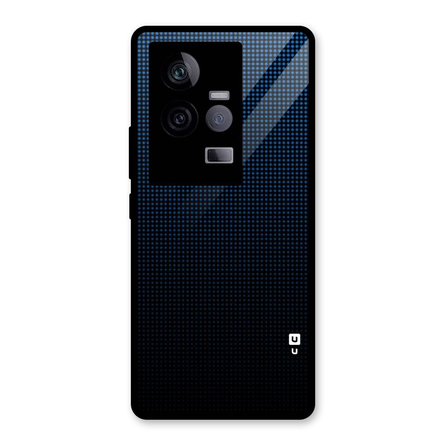 Blue Dots Shades Glass Back Case for Vivo iQOO 11 5G