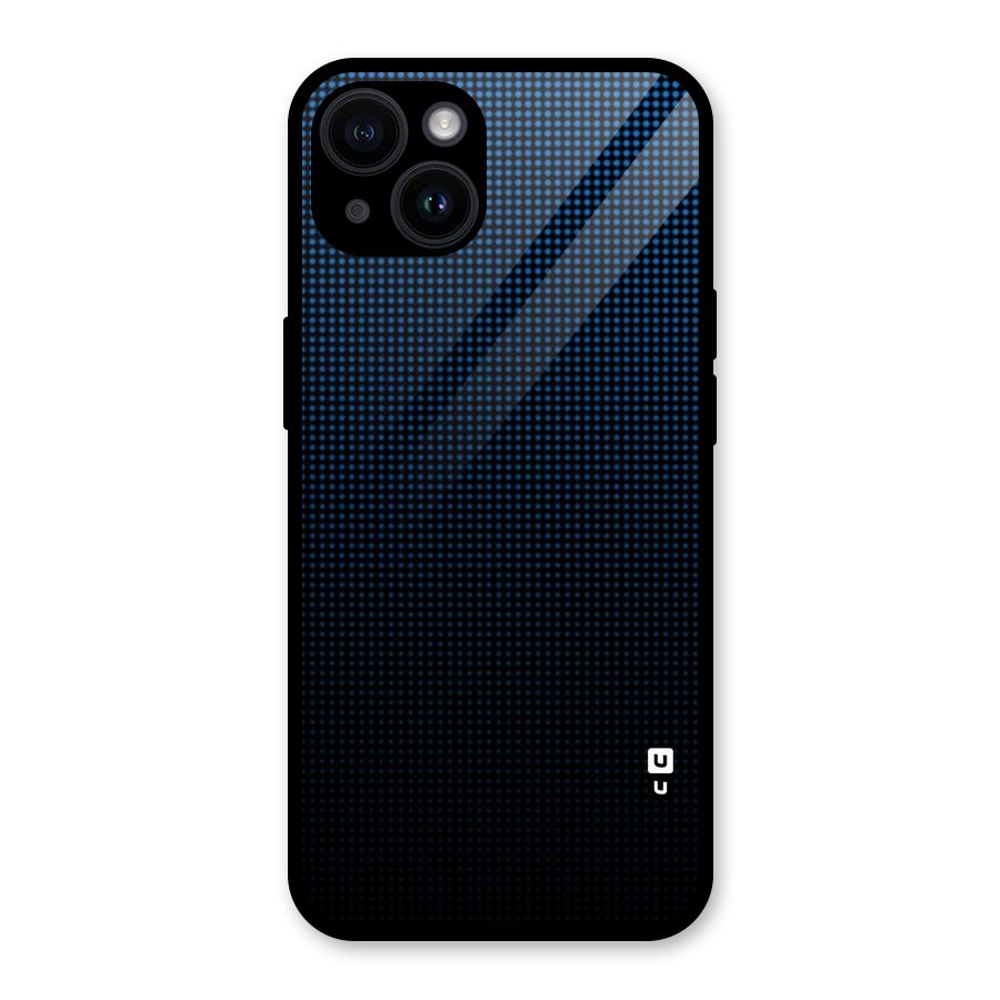 Blue Dots Shades Glass Back Case for iPhone 14