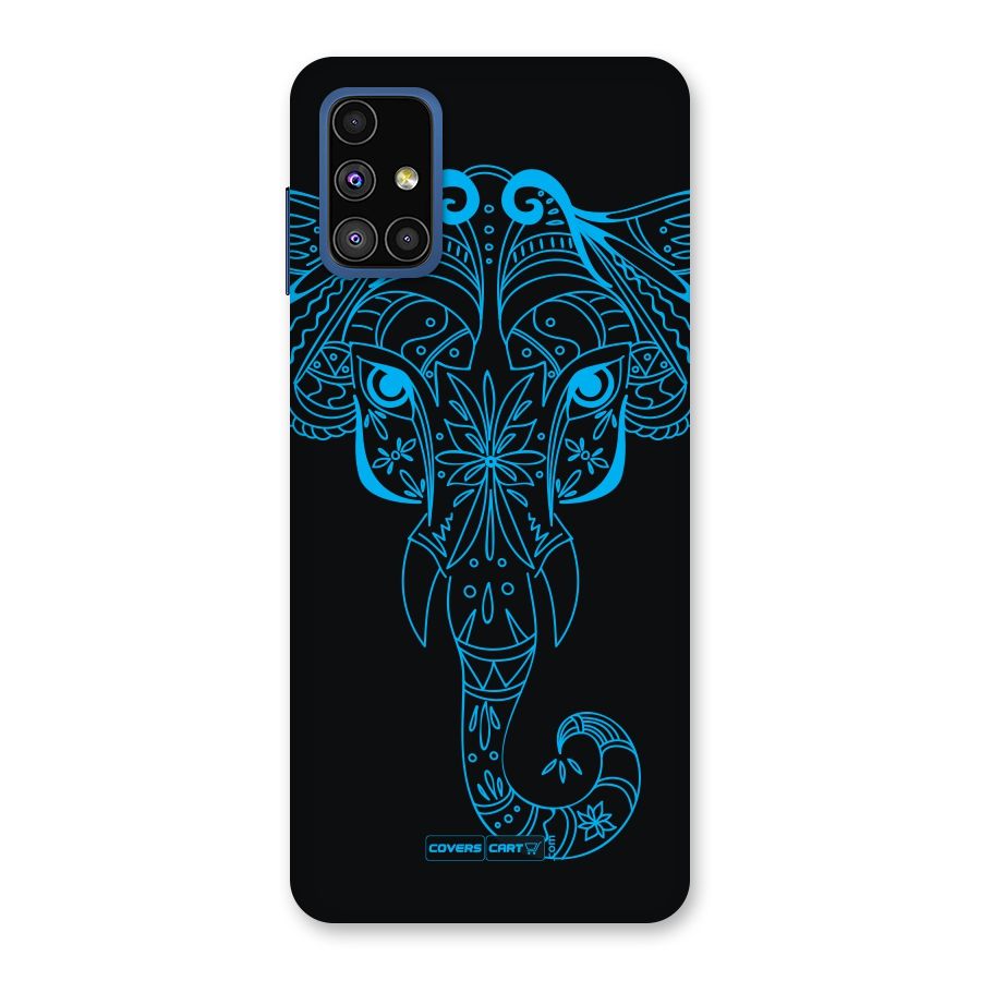 Blue Elephant Ethnic Back Case for Galaxy M51