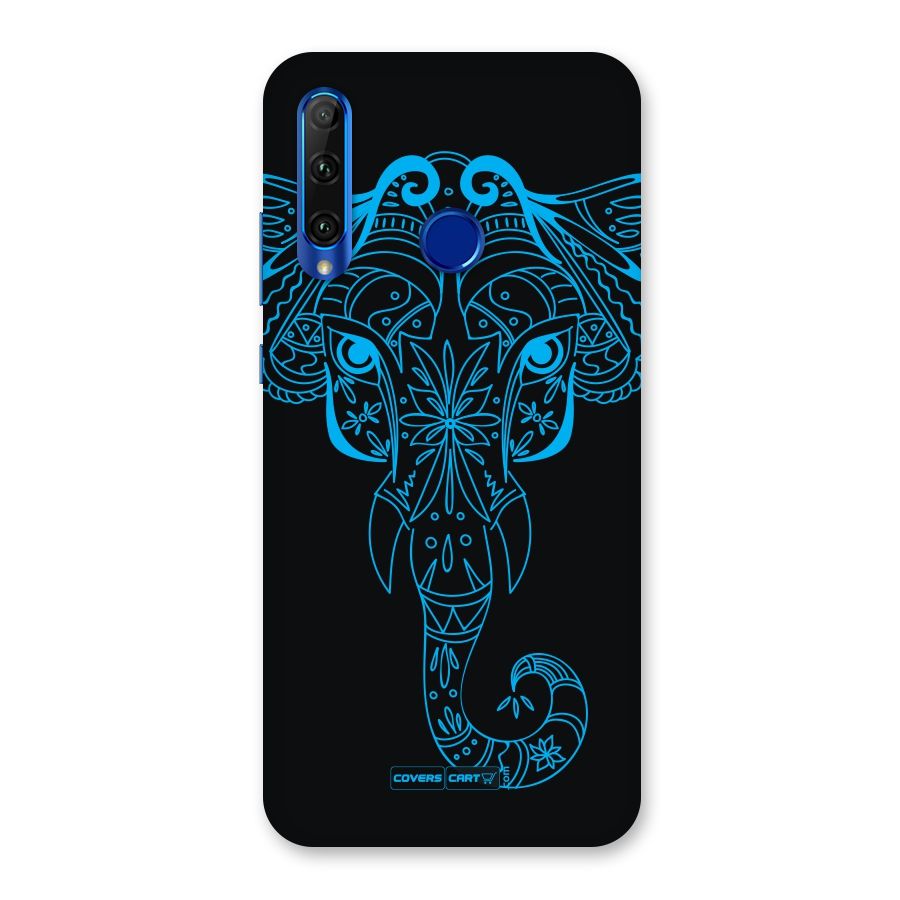 Blue Elephant Ethnic Back Case for Honor 20i