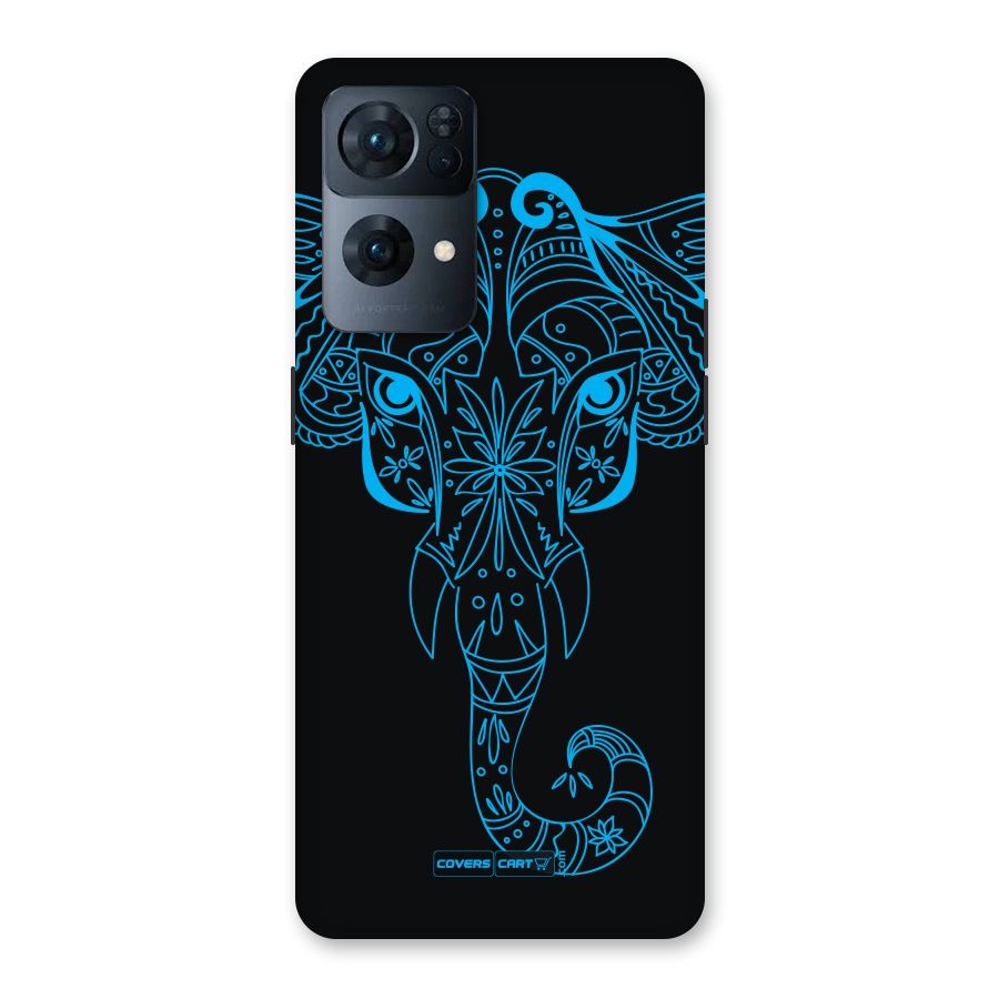 Blue Elephant Ethnic Back Case for Oppo Reno7 Pro 5G