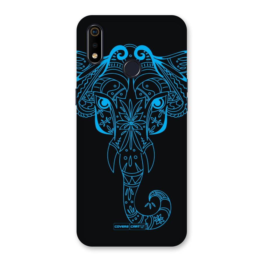 Blue Elephant Ethnic Back Case for Realme 3i