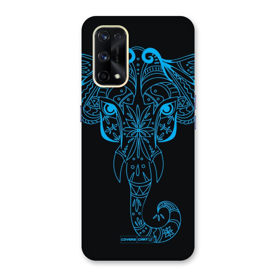 Blue Elephant Ethnic Glass Back Case for Realme X7 Pro