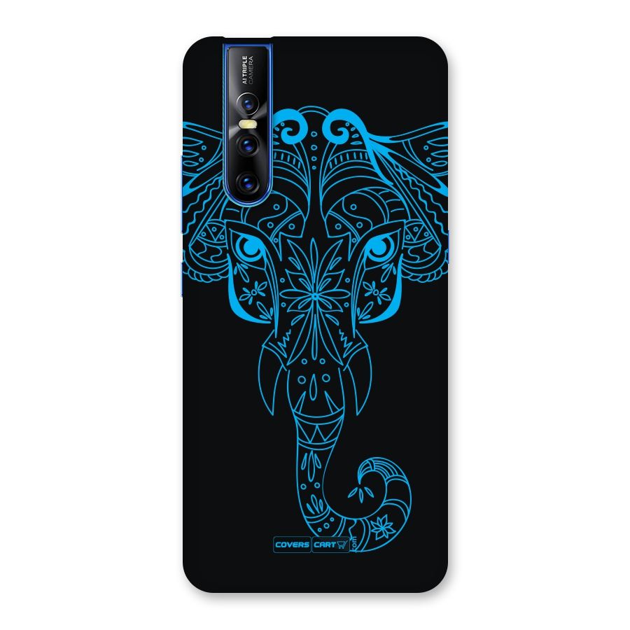 Blue Elephant Ethnic Back Case for Vivo V15 Pro